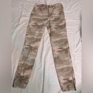 Beige Camouflage Pants